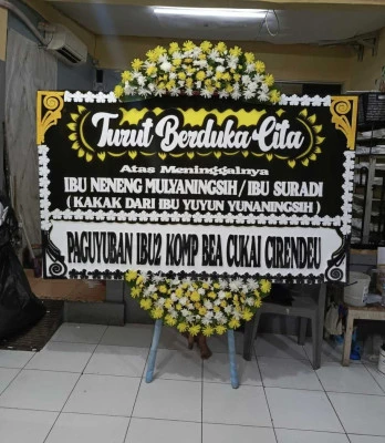 Papan Bunga di Menteng Atas