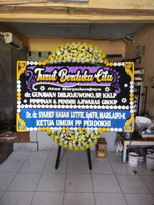 Papan Bunga di Menteng Atas